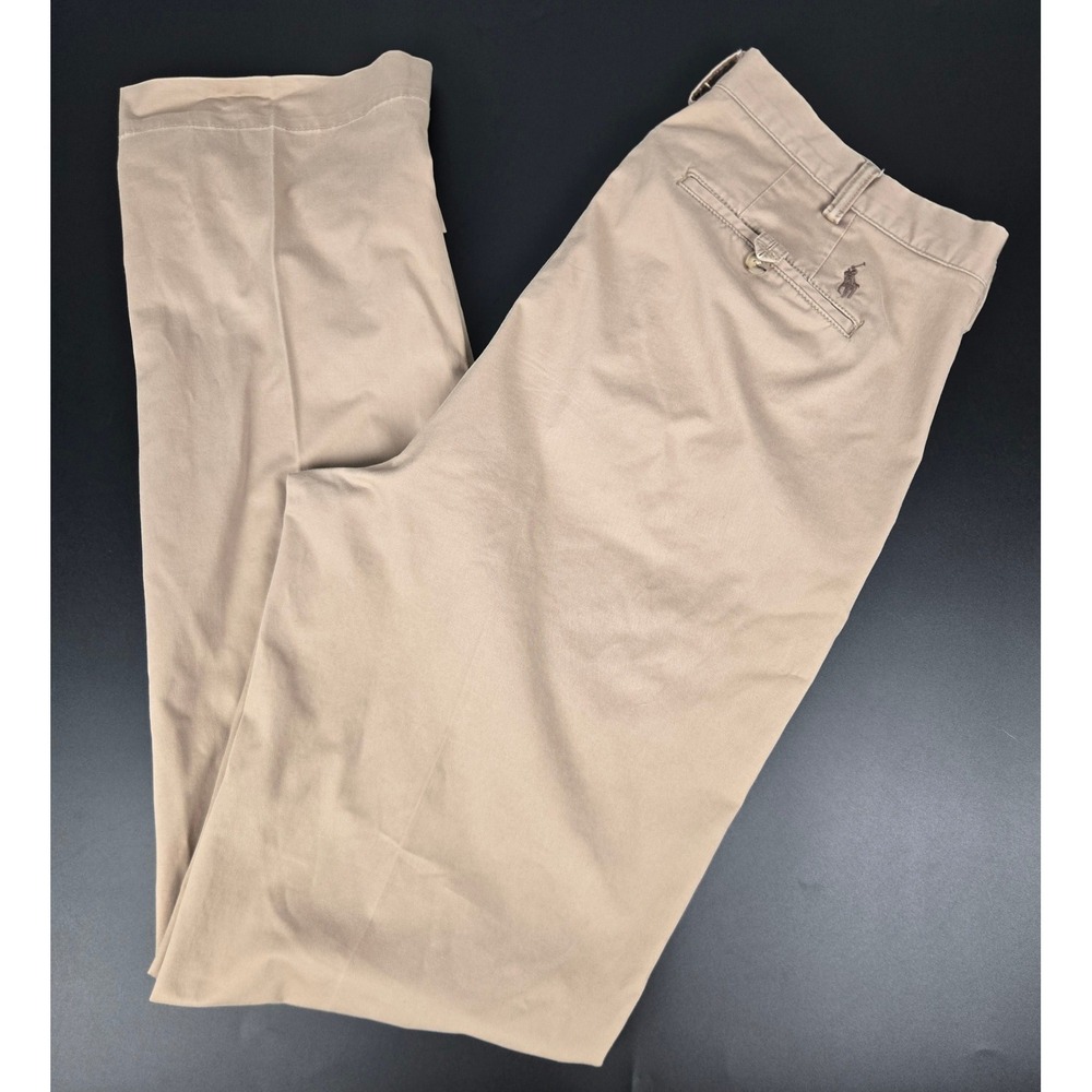 Polo Ralph Lauren Mens 36x36 Stretch Classic Fit Chino Pants Tan Khaki Twill